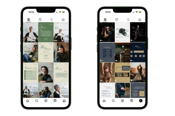 Feed harmonioso e profissional