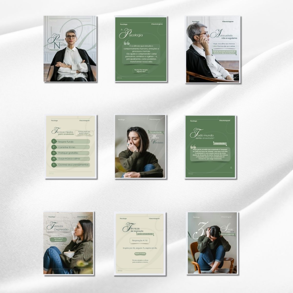 Templates profissionais para Instagram